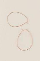 Francesca's Vanita Wire Oval Hoop Earring In Rose Gold - Rose/gold
