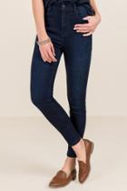 Francesca Inchess Carlee Mid Rise Clean Indigo Jeans - Navy
