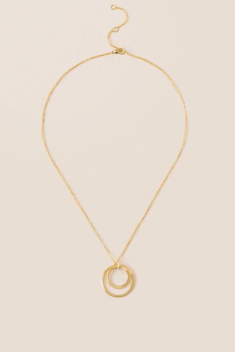 Francesca's Audra 20k Pendant Necklace - Gold