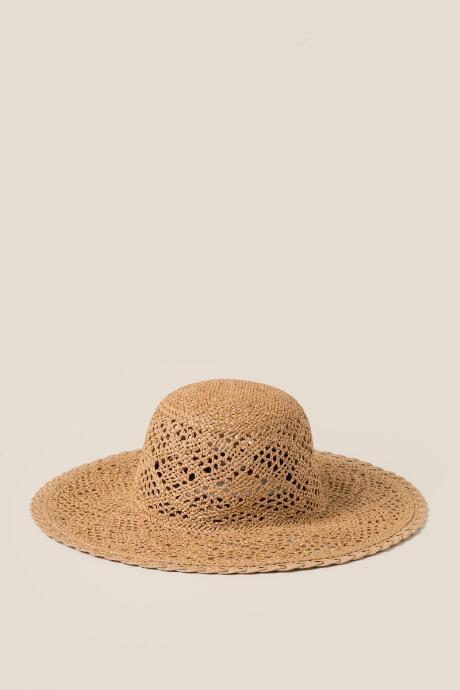 Francesca's Ellie Straw Crochet Floppy - Natural