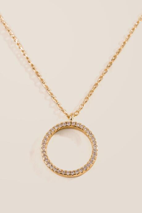 Francesca's Cora Crystal Circle Pendant - Gold