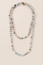 Francesca's Reily Amazonite Beaded Necklace - Mint