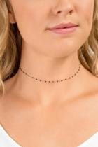 Francesca's Kandee Beaded Choker Necklace - Black