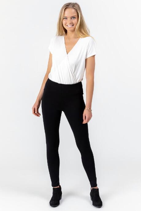 Francesca's Everleigh Surplice Bodysuit - Ivory