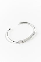Francesca's Gemma Center Bar Bracelet - Silver