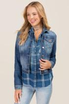 Mi Ami Fifer Destructed Denim Jacket - Medium Wash