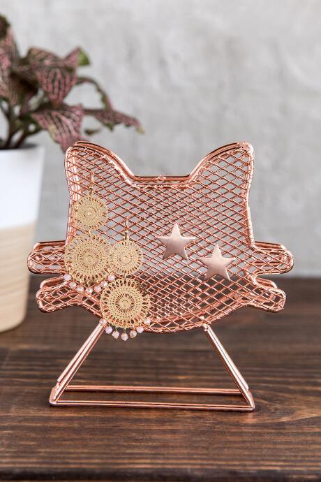 Francesca Inchess Rose Gold Cat Earring Holder