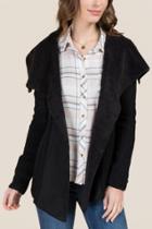 Alya Kaylene Shearling Sweater - Black