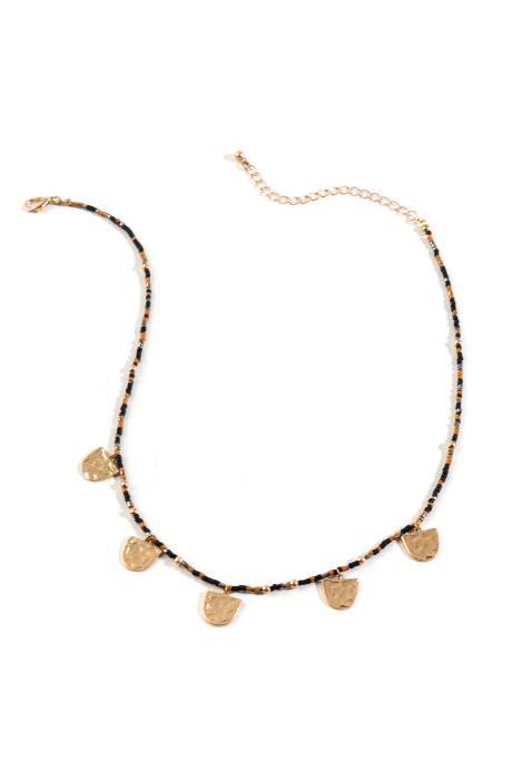 Francesca's Faith Beaded Choker - Black