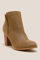 Fergalicious Ciello Distressed Ankle Boot - Cognac