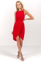 Everly Addie Tulip Dress - Red