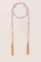 Francesca's Avianna Self Knot Necklace - Champagne