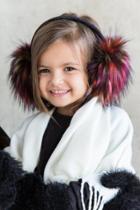 Francesca's Ione Multi-colored Kids Faux Fur Earmuff - Multi