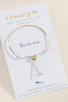 Lucky Feather Wise Reminder Bracelet - Gold