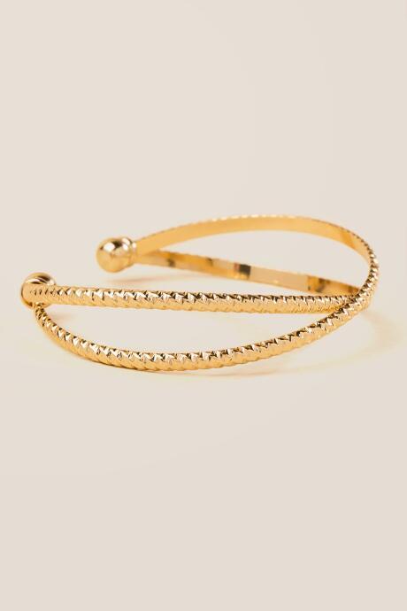 Francesca's Marcella Metal Cuff Bracelet - Gold
