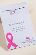 Francesca's Courage Breast Cancer Awareness Pendant - Pink