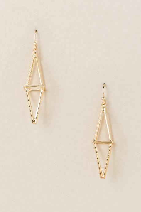 Francesca's Anna Prism Drop Earring - Gold