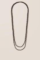 Francesca Inchess Natalia Beaded Strand Necklace In Black - Black