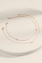 Francesca's Brinley Pearl Layered Necklace - Pearl