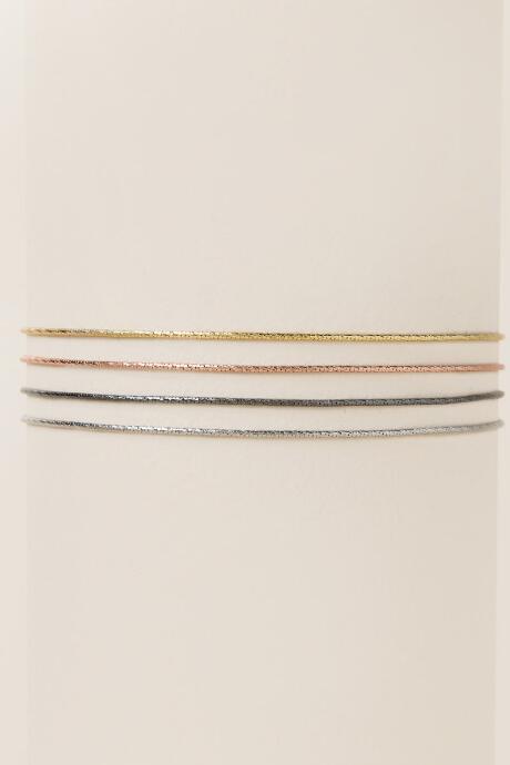 Francesca's Bellevue Metal Choker Set - Mixed Plating