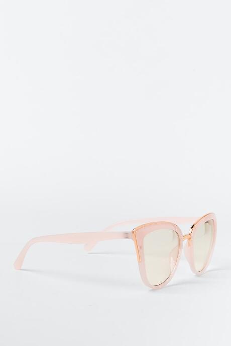Francesca's Zoe Cat Eye Sunglasses - Blush