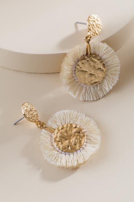 Francesca's Piper Statement Earrings - Ivory