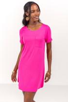 Francesca's Norine Pocket Tshirt Dress - Pink