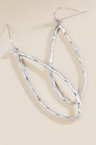 Francesca's Samira Long Teardrop Earrings - Silver