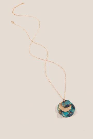 Francesca's Shandy Circle Pendant Necklace - Gold