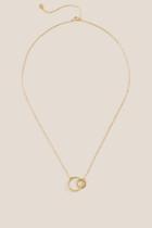 Francesca's Kali 14k Gold Open Circle Necklace - Gold