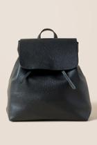 Francesca's Raven Braided Straps Backpack - Black