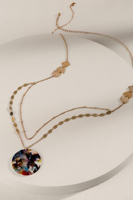 Francesca's Alyssa Long Pendant Necklace - Multi