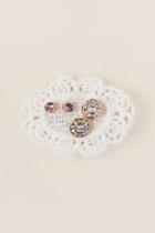 Francesca's Leana Lace Duo Stud Earring Set - Iridescent