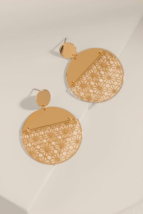 Francesca's Milani Filigree Earrings - Gold