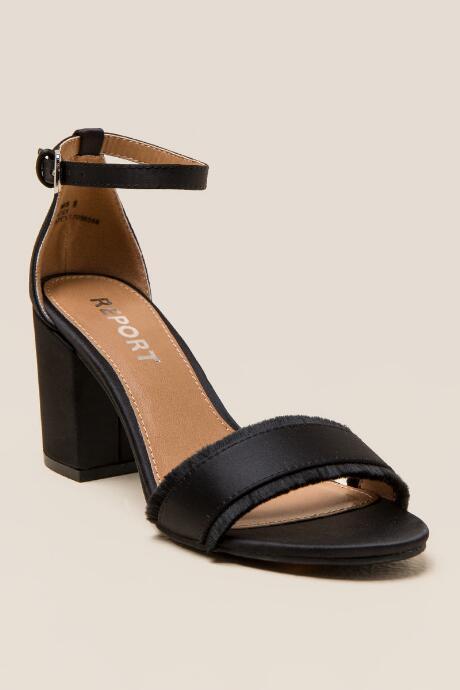 Report Patsy Satin Block Heel - Black