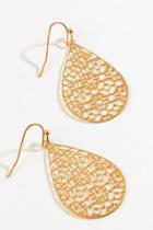 Francesca's Isabel Medallion Filigree Drop Earrings - Gold