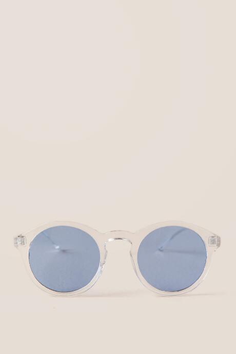 Francescas Jojo Round Sunglasses In Blue - Blue