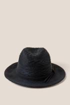 Francesca's Chelsea Wool Knit Panama Hat - Black