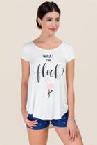 Alya What The Flock Cross Back Graphic Tee - White