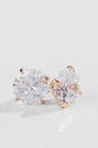 Francesca's 3 Carat Classic Crystal Stud Earrings - Crystal