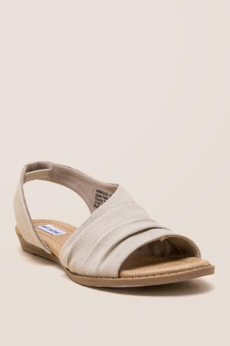 Not Rated Shanti Shimmer Gladiator Sandal - Cream