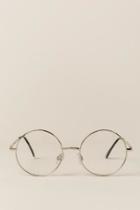 Francesca Inchess Clear Lake Round Glasses - Silver