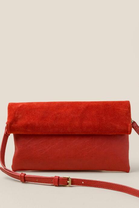 Francesca's Amelia Fold-over Clutch - Rust