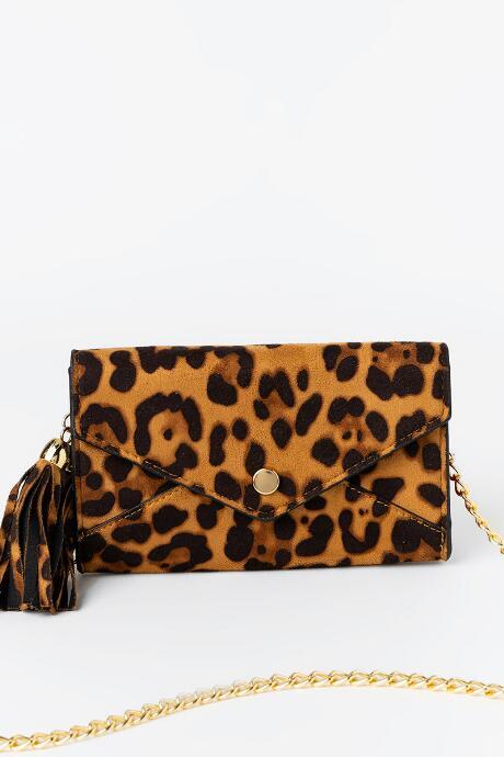 Francesca's Tammy Envelope Wallet - Leopard