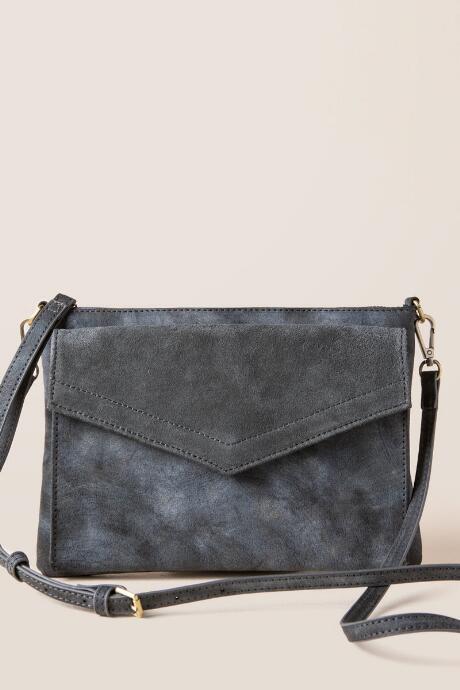 Francesca's Melody Crossbody Wallet - Dark Grey