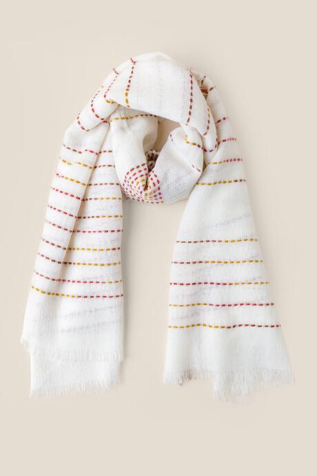 Francesca's Mia Stripe Blanket Scarf - Ivory