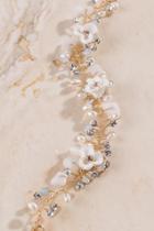 Francesca's Curated Collection Cake Flower Bracelet - White