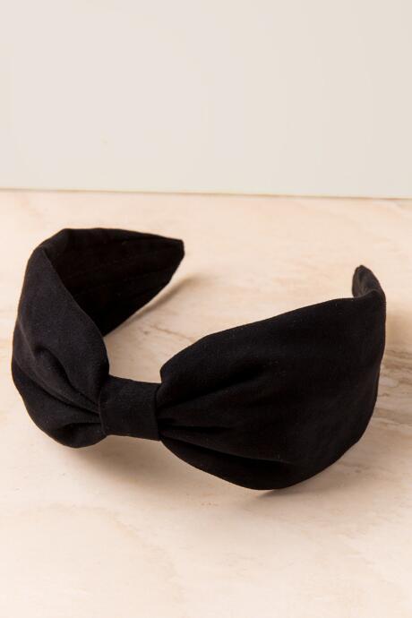 Francesca's Avila Knotted Turban Headband - Black