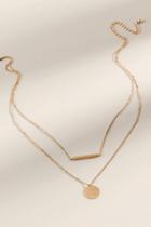Francesca's Bria Delicate Layered Necklace - Gold