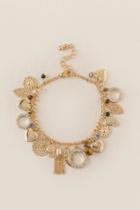 Francesca's Maria Leaf Charm Bracelet - Gold